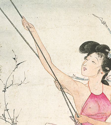 带岭-胡也佛的仕女画和最知名的金瓶梅秘戏图